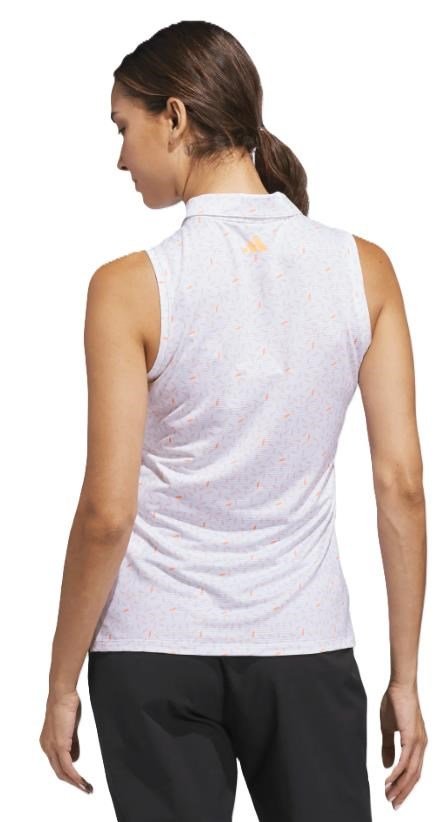 Adidas Ultimate365 All Over Print Sleeveless polo femme, blanc