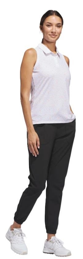 Adidas Ultimate365 All Over Print Sleeveless polo femme, blanc