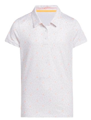 Adidas Print junior polo, blanc