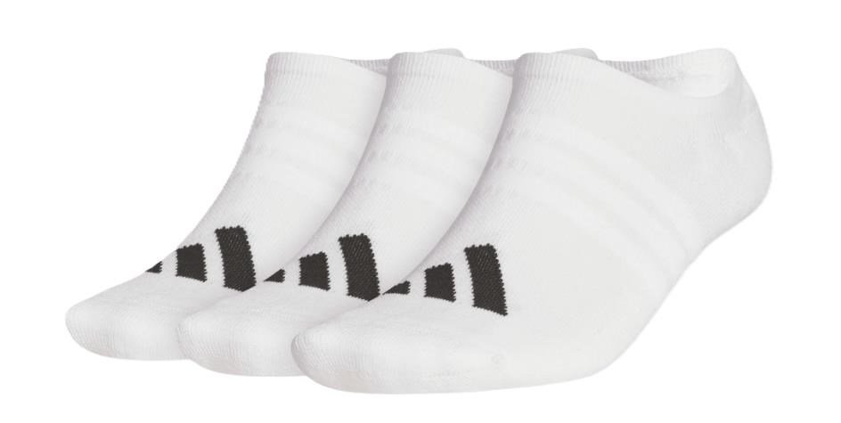 Adidas No Show chaussettes homme (3 paires), blanc