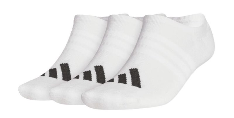 Adidas No Show chaussettes homme (3 paires), blanc