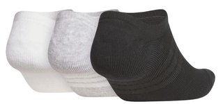 Adidas Performance No Show chaussettes homme (3 paires), blanc/gris/noir