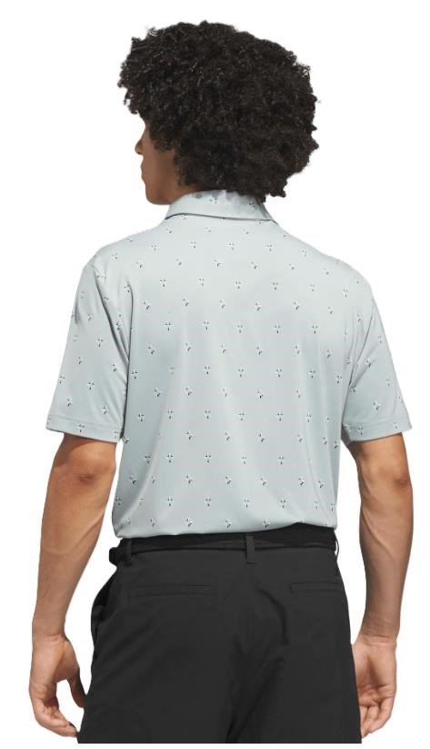 Adidas Ultimate365 Essence Print polo homme, wonder sage