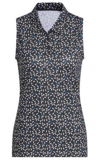 Adidas Ultimate365 All Over Print Sleeveless polo femme, noir
