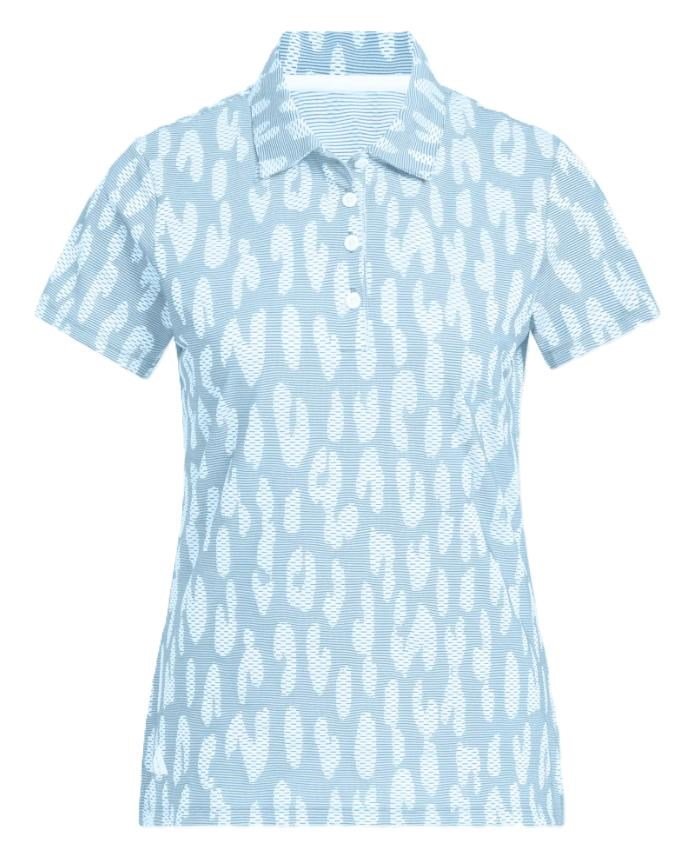 Adidas Ultimate365 Jacquard polo femme, bleu/blanc