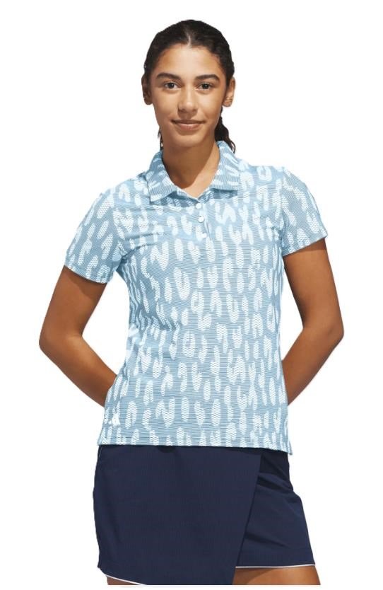 Adidas Ultimate365 Jacquard polo femme, bleu/blanc