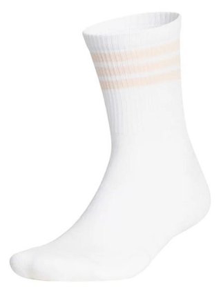 Adidas Half Crew 3-Stripes chaussettes unisexe, blanc/rose blush