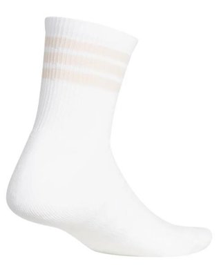 Adidas Half Crew 3-Stripes chaussettes unisexe, blanc/rose blush