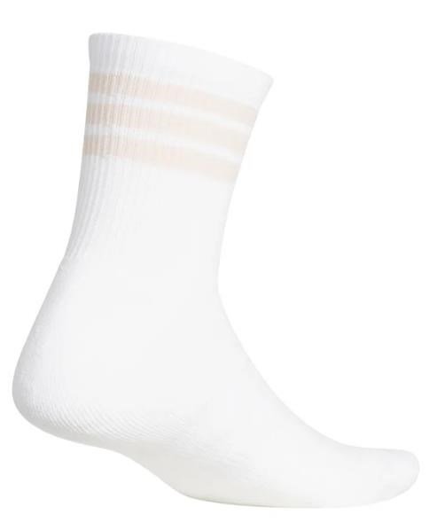 Adidas Half Crew 3-Stripes chaussettes unisexe, blanc/rose blush
