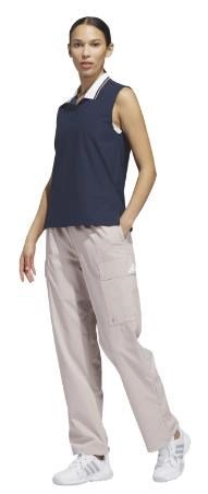 Adidas Beyond The Course Twistknit polo femme, navy/dusky orange