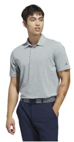 Adidas Ultimate365+ Go-To Print polo homme, wosa/navy