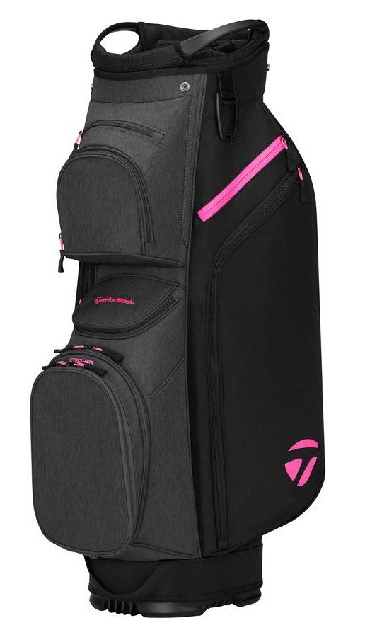 TaylorMade Cart Lite cart bag, noir/gris/rose fluo