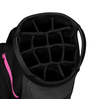TaylorMade Cart Lite cart bag, noir/gris/rose fluo
