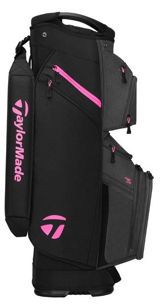 TaylorMade Cart Lite cart bag, noir/gris/rose fluo
