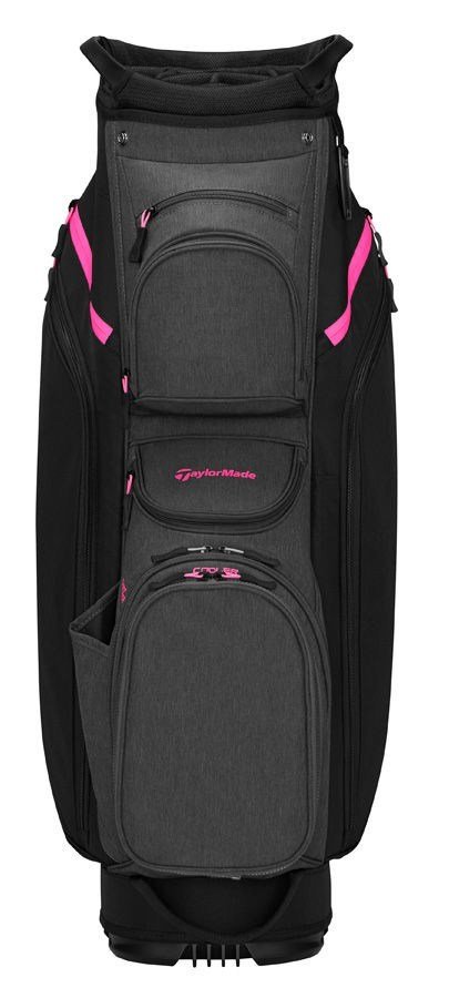 TaylorMade Cart Lite cart bag, noir/gris/rose fluo