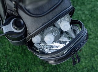 TaylorMade Cart Lite cart bag, noir/gris/rose fluo