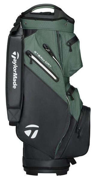 TaylorMade Storm Dry cart bag, noir/dark sage
