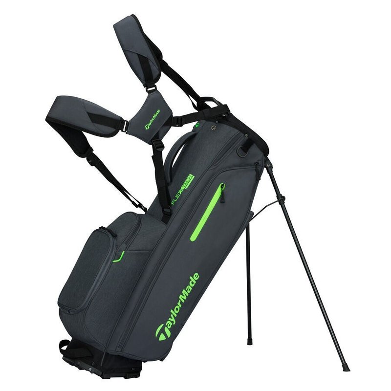 TaylorMade FlexTech stand bag, gris/vert néon