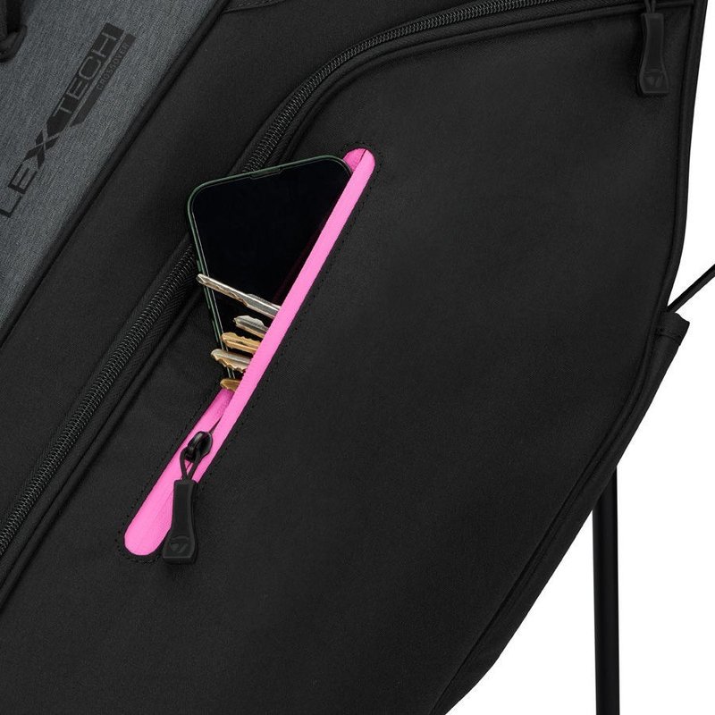 TaylorMade FlexTech Crossover stand bag, gris/rose/noir