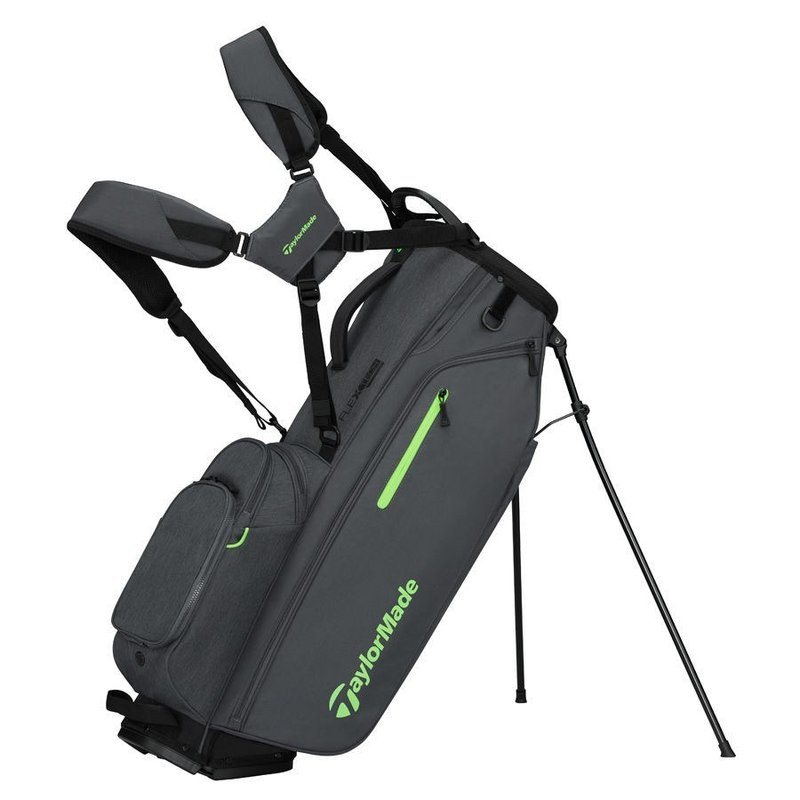 TaylorMade FlexTech Crossover stand bag, gris/vert néon