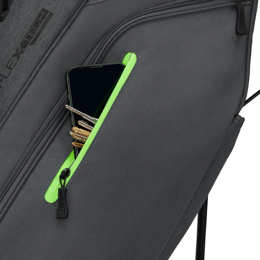 TaylorMade FlexTech Crossover stand bag, gris/vert néon