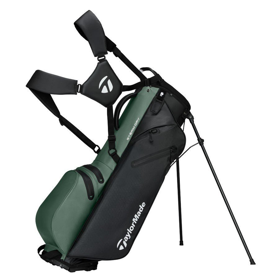 TaylorMade Storm-Dry Waterproof stand bag, noir dark sage