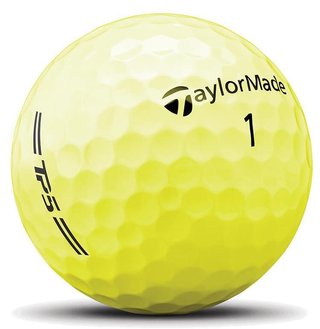 TaylorMade TP5 2026 balles de golf, jaunes