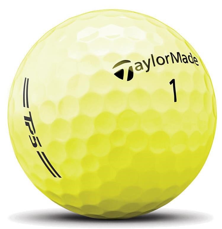 TaylorMade TP5 2026 balles de golf, jaunes