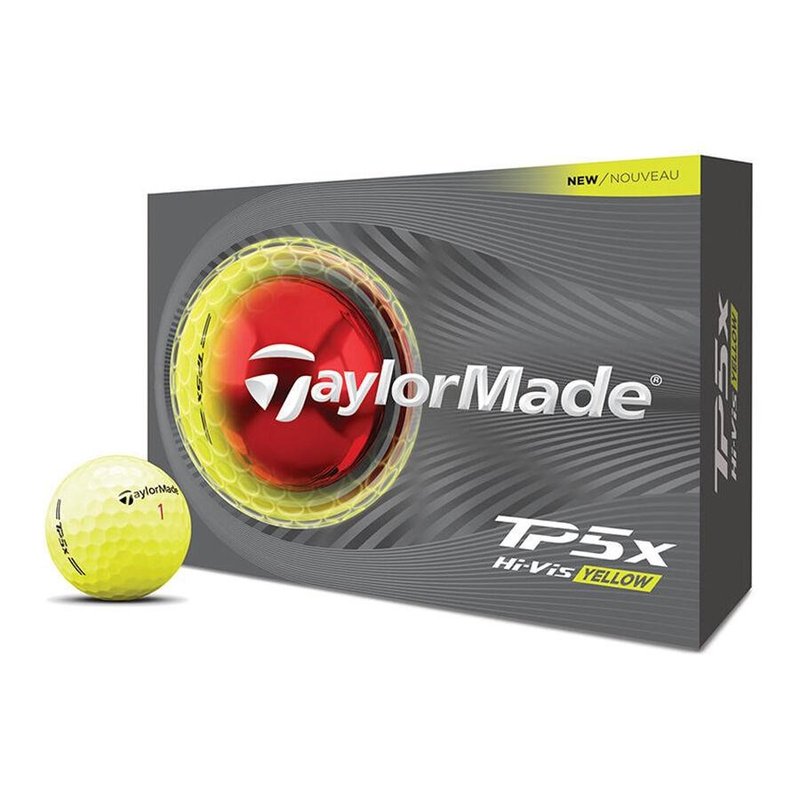TaylorMade TP5x balles de golf 2026, jaunes