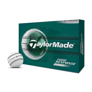 TaylorMade Tour Response Stripe balles de golf 2026 (12 balles)