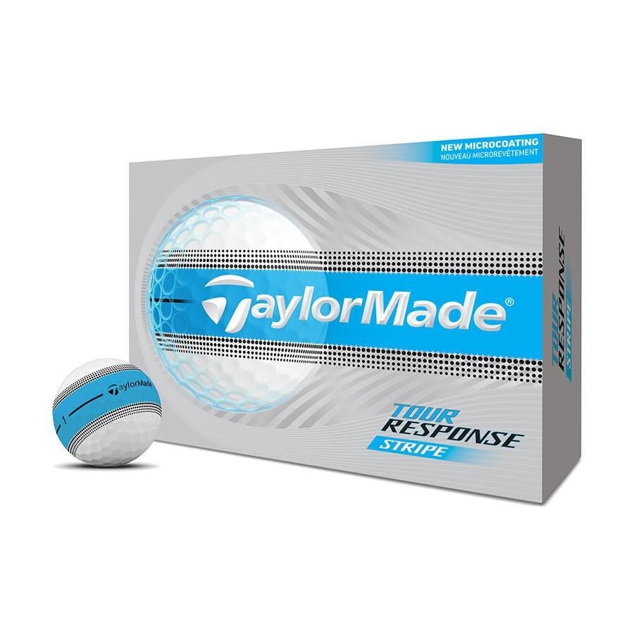 TaylorMade Tour Response Stripe balles de golf, bleues