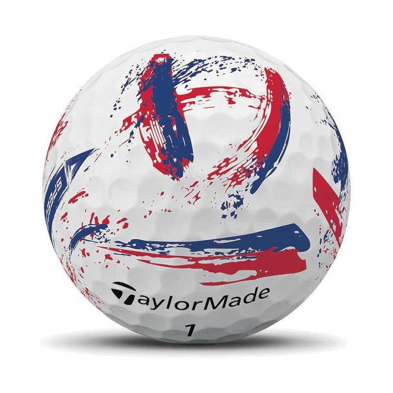 TaylorMade SpeedSoft Ink balles de golf, bleu/rouge