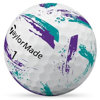 TaylorMade SpeedSoft Ink balles de golf, violet/sarcelle