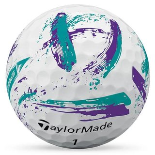 TaylorMade SpeedSoft Ink balles de golf, violet/sarcelle