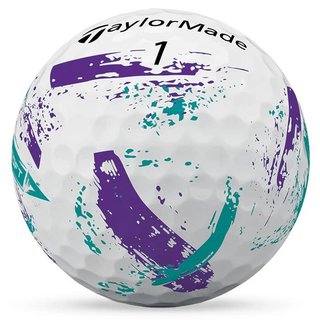 TaylorMade SpeedSoft Ink balles de golf, violet/sarcelle