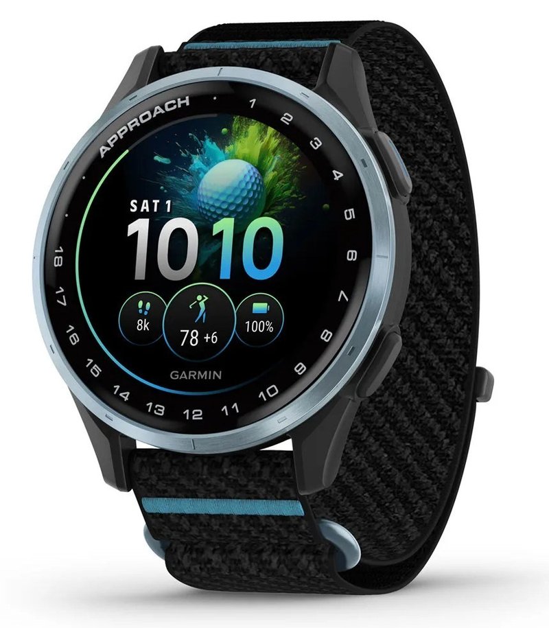 Garmin Approach J1 montre GPS junior, noir/azure aluminium