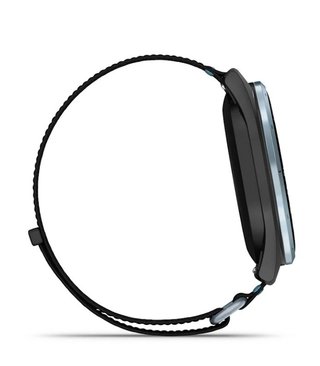 Garmin Approach J1 montre GPS junior, noir/azure aluminium