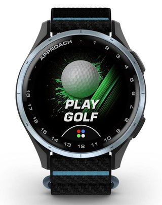 Garmin Approach J1 montre GPS junior, noir/azure aluminium