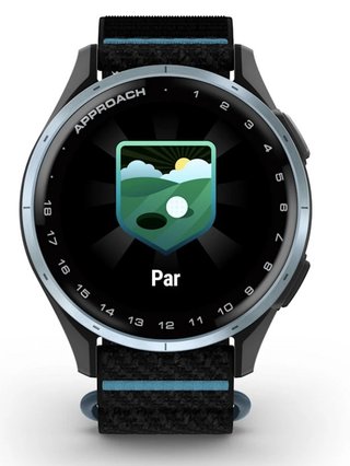 Garmin Approach J1 montre GPS junior, noir/azure aluminium