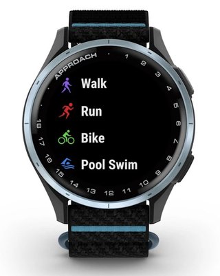 Garmin Approach J1 montre GPS junior, noir/azure aluminium