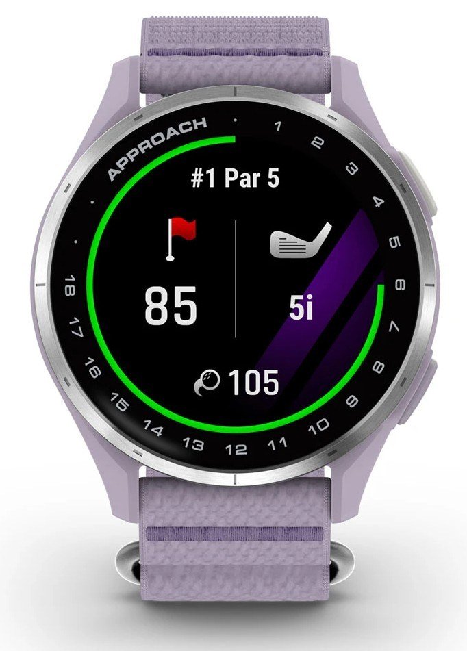 Garmin Approach J1 montre GPS junior, lilas/aluminium argenté
