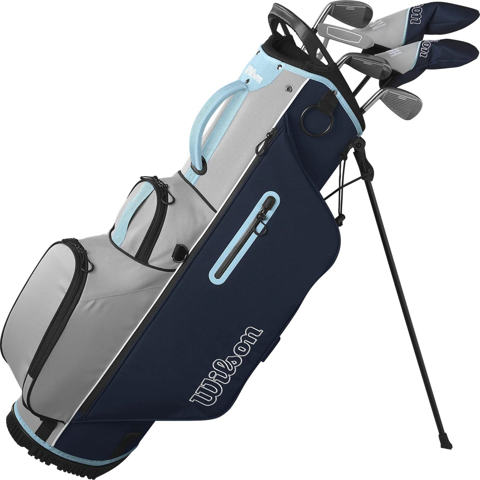 Wilson Ultra HL ladies half set, LRH + stand bag (W5, hyb5, I #7/9/SW-SW+ Putt + Bag - C/Box, brown)