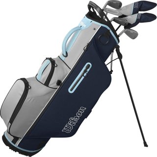 Wilson Ultra HL ladies half set, LRH + stand bag (W5, hyb5, I #7/9/SW-SW+ Putt + Bag - C/Box, brown)