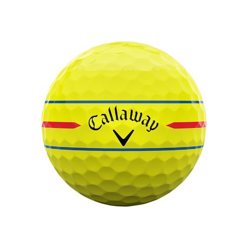 Callaway Chrome Soft 26 360 Triple Track balles de golf, jaunes
