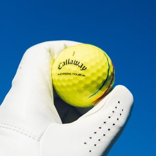 Callaway Chrome Tour Triple Track balles de golf 2026 (12 balles), jaunes