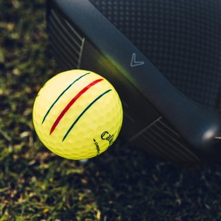 Callaway Chrome Tour Triple Track balles de golf 2026 (12 balles), jaunes