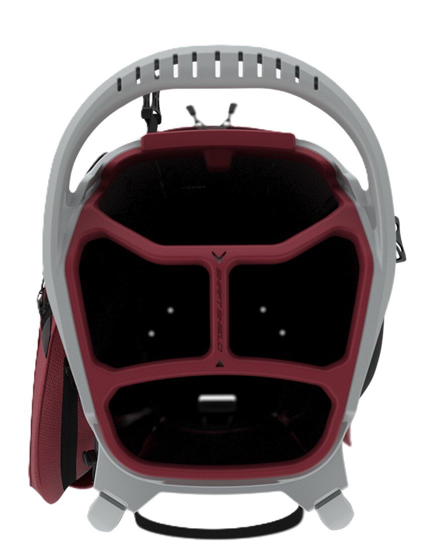 Callaway Fairway C stand bag, silver/cardinal