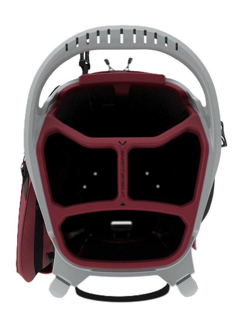 Callaway Fairway C stand bag, silver/cardinal