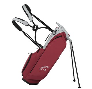 Callaway Fairway C stand bag, silver/cardinal