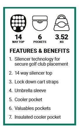 Ogio All Elements Silencer cart bag, noir